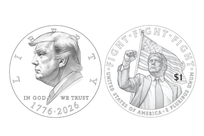 Preparan nueva moneda de USD 1 dólar para 250.° aniversario de EU. UU.