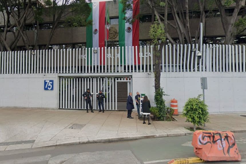 Captura de pantalla de las instalaciones de la Fiscalía General de la República (FGR). (Google Street View)