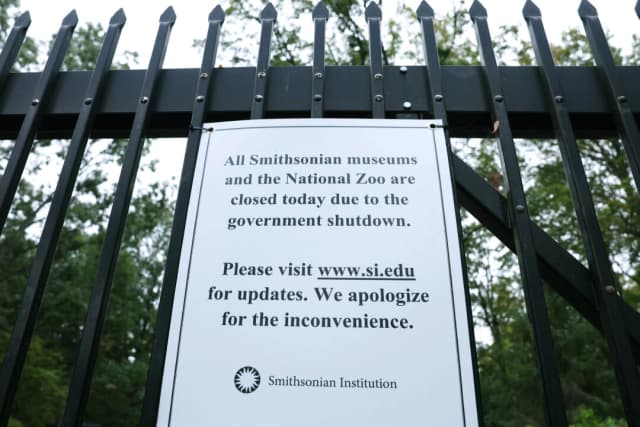 Museos Smithsonian y Zoológico Nacional cierran sus puertas mientras continúa el cierre del gobierno