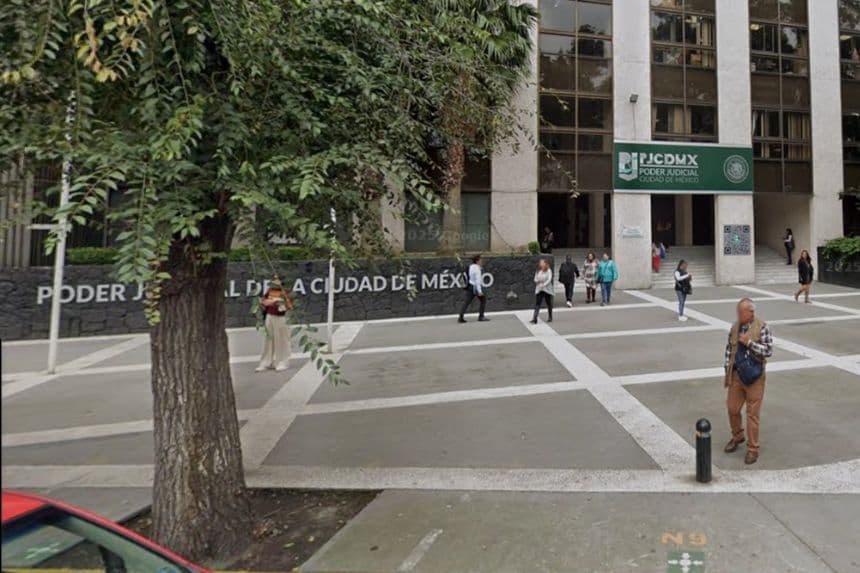 Captura de pantalla de un edificio del Poder Judicial de la Ciudad de México (PJCDMX) en la Ciudad Judicial en Ciudad de México, octubre 2024. (Google Street View)