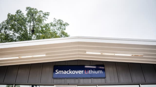 La oficina de Smackover Lithium en Lewisville, Arkansas, el 24 de septiembre de 2025. (Samira Bouaou/The Epoch Times).