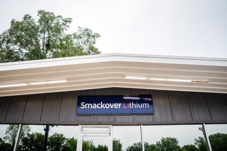 La oficina de Smackover Lithium en Lewisville, Arkansas, el 24 de septiembre de 2025. (Samira Bouaou/The Epoch Times).