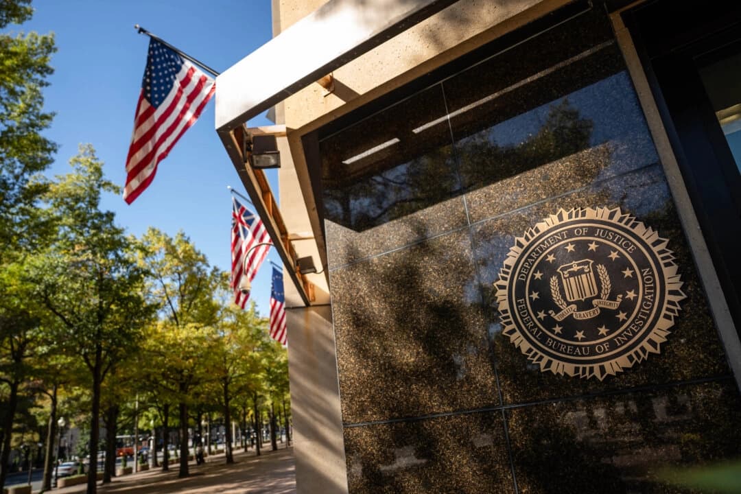 El Buró Federal de Investigaciones (FBI) en Washington el 21 de octubre de 2025. (Madalina Kilroy/The Epoch Times)