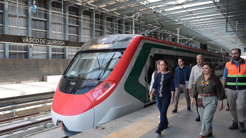 Tras 11 años de obras, Sheinbaum anuncia que el tren México-Toluca abrirá en enero de 2026