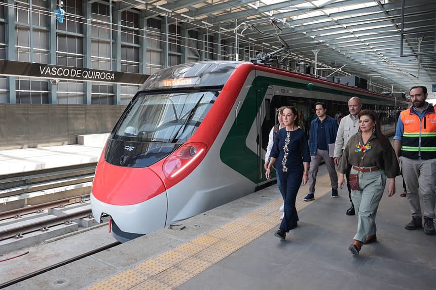 Tras 11 años de obras, Sheinbaum anuncia que el tren México-Toluca abrirá en enero de 2026