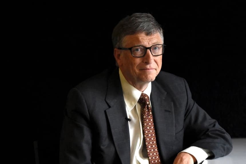 El filántropo multimillonario Bill Gates durante una entrevista en Berlín, el 27 de enero de 2015. (TOBIAS SCHWARZ/AFP vía Getty Images)