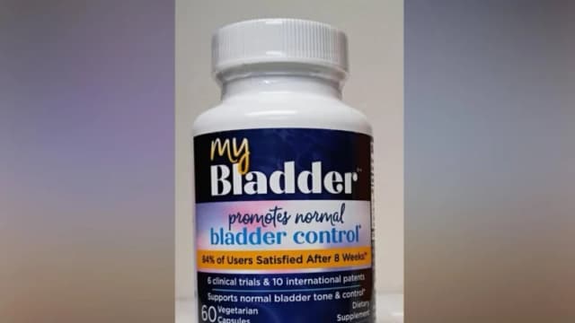 Imagen del frasco del suplemento MyBladder de Purity Products. (Cortesía de la FDA)