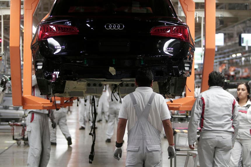 Audi México suspende operaciones en su planta de Puebla por bloqueos de productores agrícolas