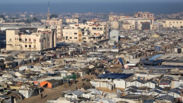La zona de Mawasi, en Jan Yunis, al sur de la Franja de Gaza, el 25 de octubre de 2025. (Bashar Taleb/AFP vía Getty Images)