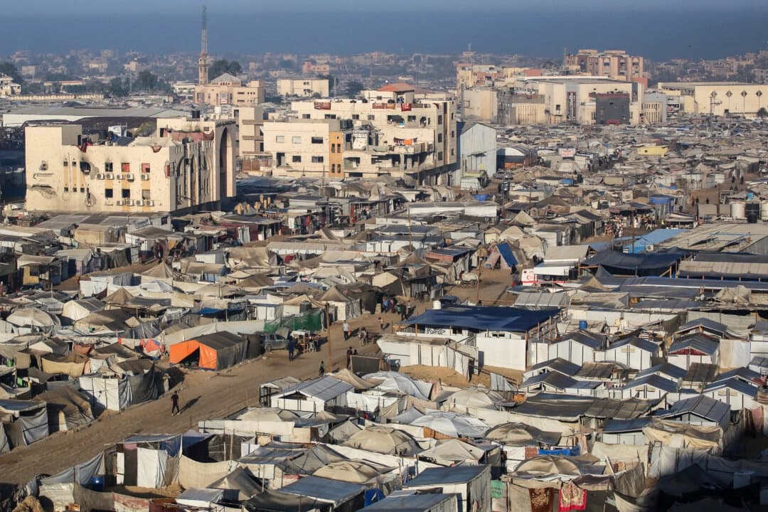 La zona de Mawasi, en Jan Yunis, al sur de la Franja de Gaza, el 25 de octubre de 2025. (Bashar Taleb/AFP vía Getty Images)