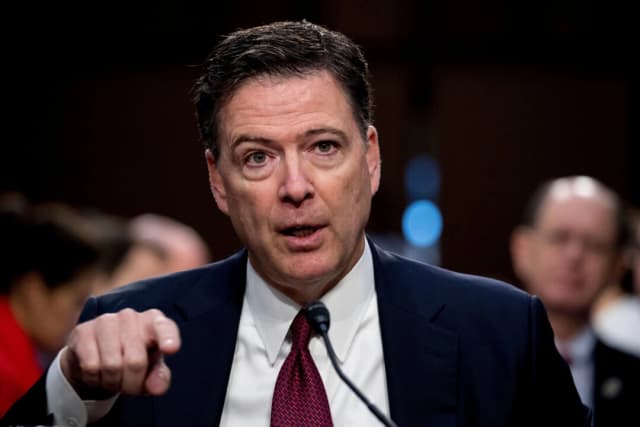 DOJ insta a la Corte a rechazar las afirmaciones de Comey sobre un proceso judicial vengativo