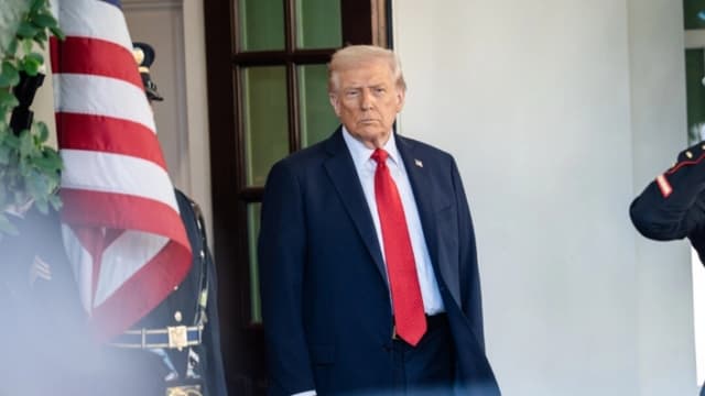 El presidente Donald Trump en la Casa Blanca, el 20 de octubre de 2025. (Madalina Kilroy/The Epoch Times)