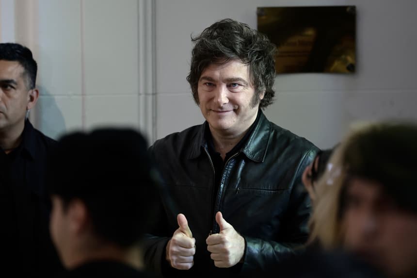 Fotografía del 26 de octubre de 2025 del presidente de Argentina, Javier Milei. (EFE/ Juan Ignacio Roncoroni)