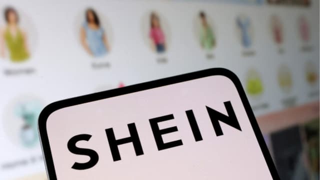 El logotipo de Shein y su tienda web, en esta ilustración tomada el 16 de mayo de 2024. (Dado Ruvic/Reuters).