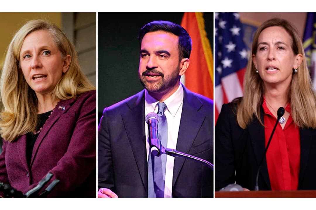 Los candidatos demócratas Abigail Spanberger (elecciones a gobernador, Virginia), Zohran Mamdani (elecciones a alcalde, Nueva York) y Mikie Sherrill (elecciones a gobernador, Nueva Jersey) ganaron elecciones clave el 4 de noviembre de 2025. (Getty Images).