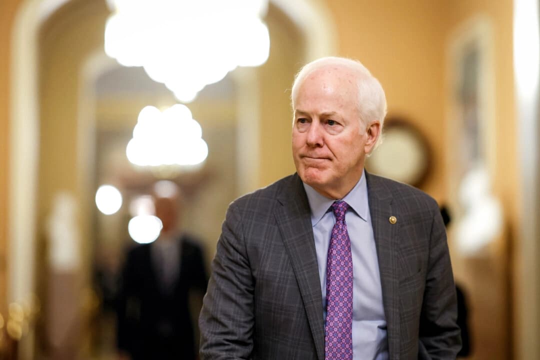 El senador John Cornyn (R-Texas) en Washington, el 5 de diciembre de 2022. (Anna Moneymaker/Getty Images)