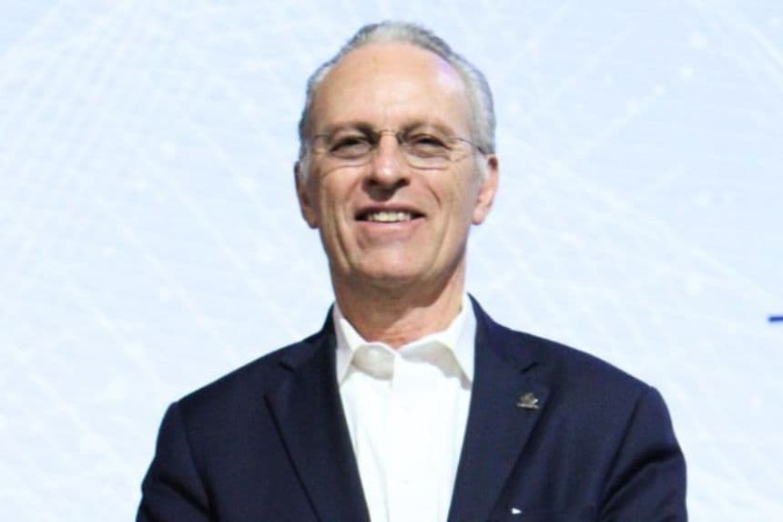 Ingeniero José Medina Mora Icaza, presidente nacional de COPARMEX, en el Congreso Internacional de las Familias en Guadalajara, Jalisco, México, el 03 de marzo de 2024. (Foto: Estela Hernández/The Epoch Times Español)