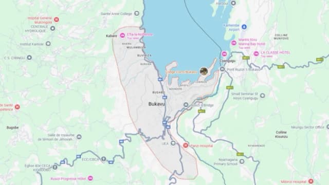 Un puente en una mina de cobre y cobalto en el sureste del Congo se derrumbó debido al exceso de gente, causando la muerte de al menos 32 personas, según informó el domingo un funcionario del gobierno regional. (Captura de pantalla vía Google Map)