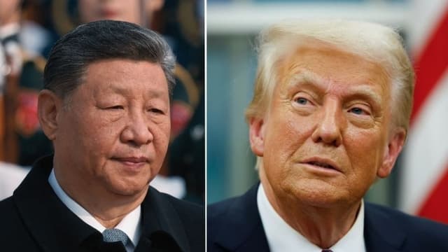 Líder chino Xi Jinping (MAXIM SHEMETOV/POOL/AFP via Getty Images) Presidente de Estados Unidos Donald Trump (Anna Moneymaker/Getty Images)