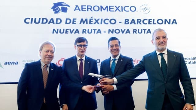 Aeroméxico estrenará ruta directa con Barcelona con 6 vuelos semanales en 2026