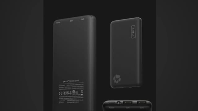 Una imagen de la batería externa portátil INIU de 10,000 mAh retirada del mercado, modelo BI-B41. (Cortesía de la CPSC)