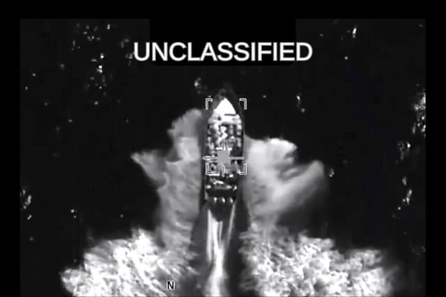 Ataque aéreo de EE. UU. contra barco narcotraficante deja cuatro muertos en el Pacífico oriental