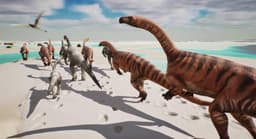 Hallan en Italia un gigantesco valle con miles de huellas de dinosaurios
