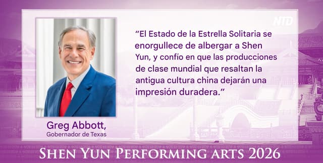 Abbott da la bienvenida a Shen Yun en Texas: "Combina magistralmente el pasado y el presente"