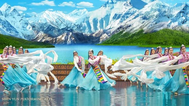 Una danza exclusivamente femenina de Shen Yun Performing Arts que resalta la belleza de la cultu(ra tradicional china. Shen Yun Performing Arts)