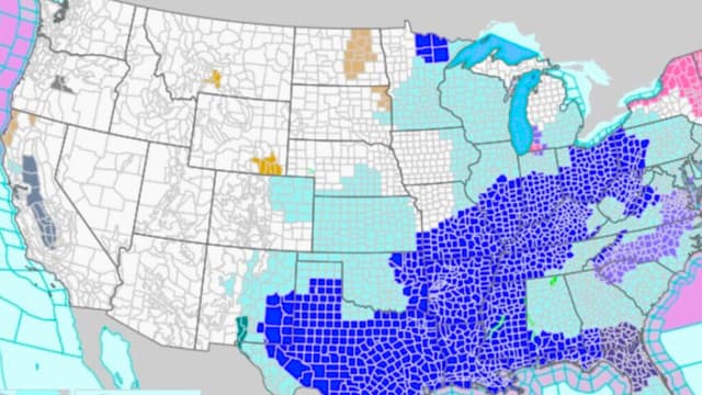 800,000 personas sin electricidad mientras el frío extremo afecta gran parte de EE. UU.