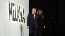Trump y la primera dama asisten al estreno de "Melania" en Washington