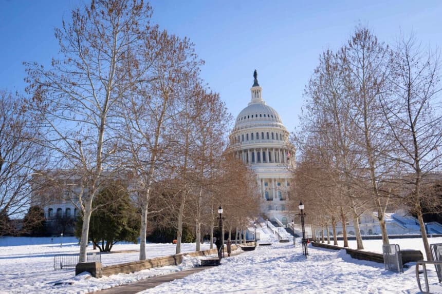 El edificio del Capitolio de Estados Unidos en Washington, el 2 de febrero de 2026. (Madalina Kilroy/The Epoch Times).