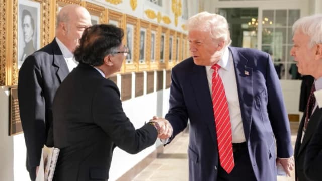 Trump recibe a Petro de Colombia en la Casa Blanca tras meses de tensiones