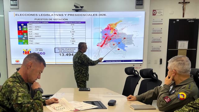 Colombia desplegará 126,000 militares para garantizar seguridad en elecciones legislativas