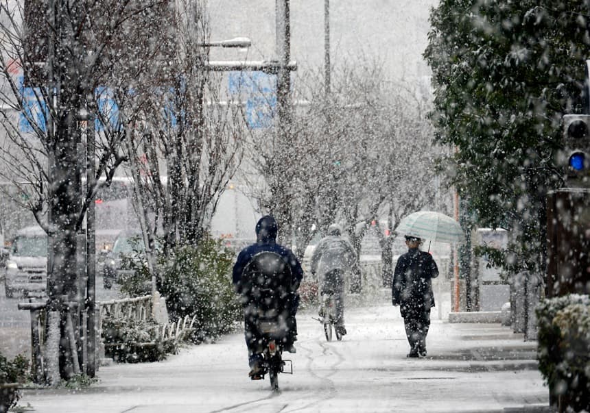 Fuertes nevadas en Japón dejan al menos 46 muertos y más de 500 heridos