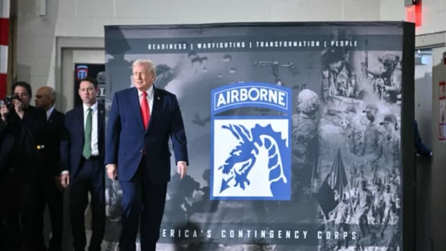 Trump dice que el ejército está "mejor entrenado y mejor equipado" bajo su administración