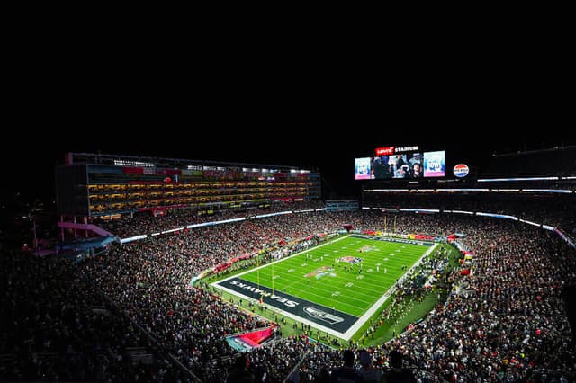 Vista general durante la Super Bowl LX entre los Seattle Seahawks y los New England Patriots en el Levi's Stadium el 8 de febrero de 2026 en Santa Clara, California. (Ishika Samant/Getty Images)