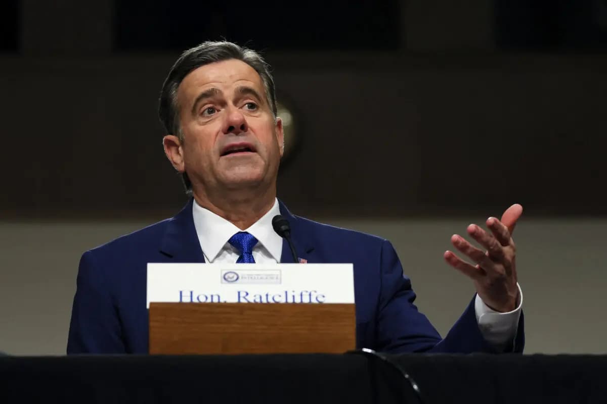 John Ratcliffe testifica ante una audiencia del Comité de Inteligencia del Senado sobre su nominación como director de la CIA, en el Capitolio, en Washington, el 15 de enero de 2025. (Jemal Countess/AFP a través de Getty Images)