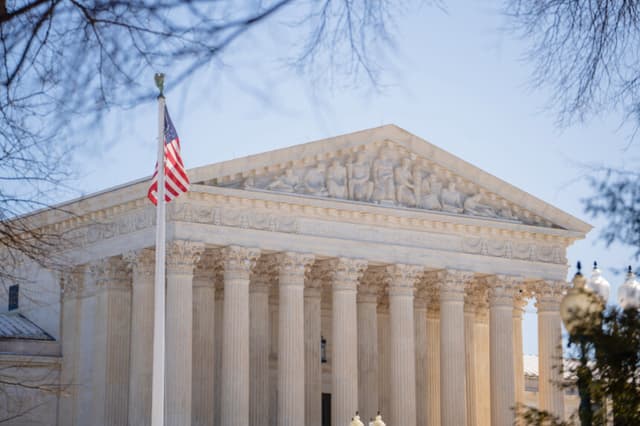 La Corte Suprema de Estados Unidos en Washington, el 2 de febrero de 2026. (Madalina Kilroy/The Epoch Times).