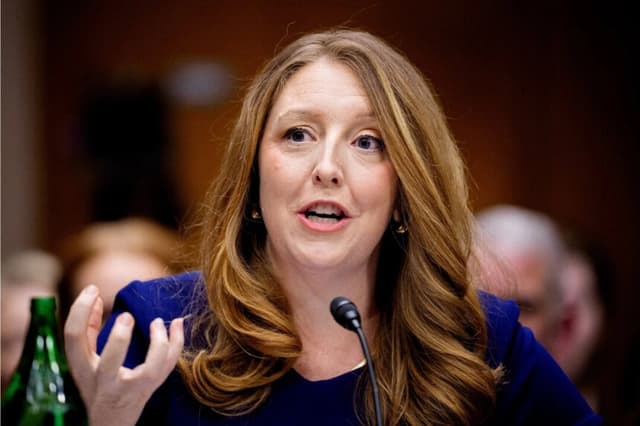 Dr. Casey Means en Washington el 25 de febrero de 2026. (Andrew Harnik/Getty Images)