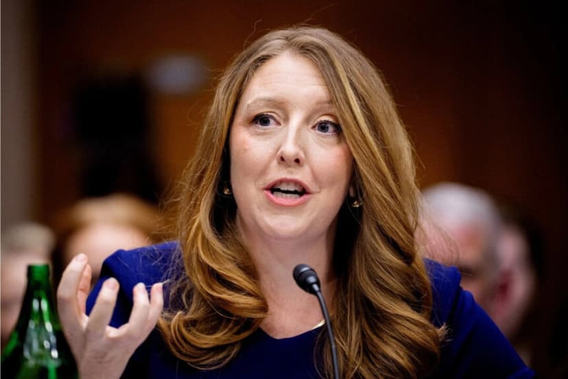 Dr. Casey Means en Washington el 25 de febrero de 2026. (Andrew Harnik/Getty Images)
