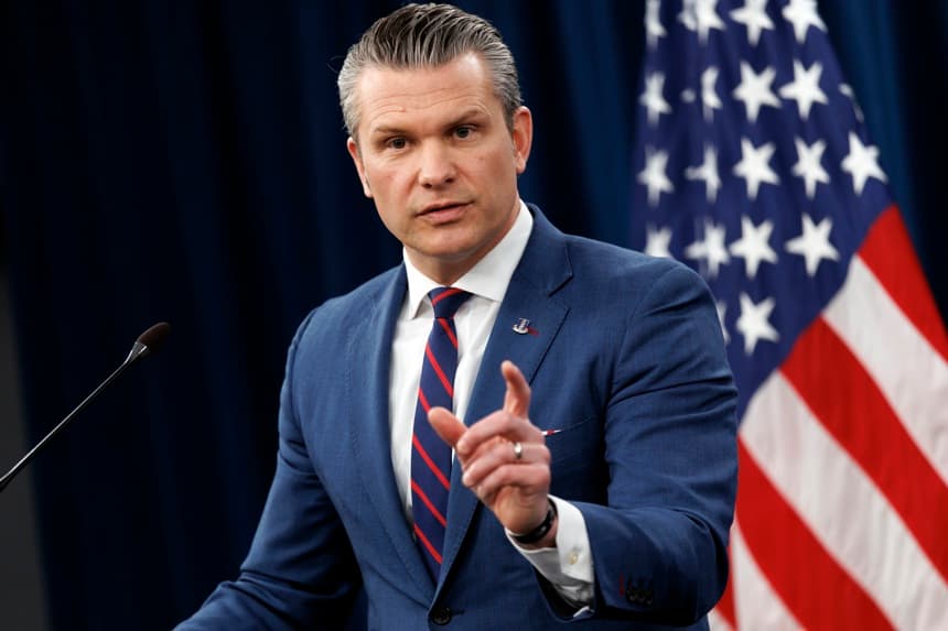 El secretario de Guerra de Estados Unidos, Pete Hegseth. (EFE/EPA/WILL OLIVER)