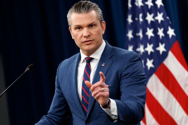 El secretario de Guerra de Estados Unidos, Pete Hegseth. (EFE/EPA/WILL OLIVER)