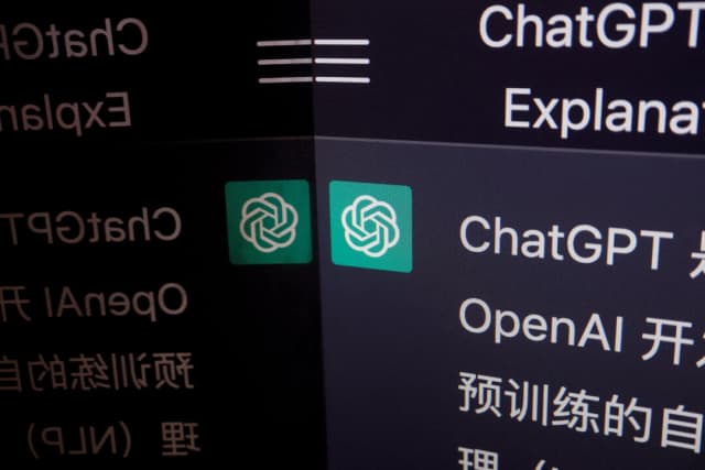 Una respuesta en chino de ChatGPT, un chatbot de IA desarrollado por OpenAI, se puede ver en su sitio web el 9 de febrero de 2023. (Florence Lo/Reuters)