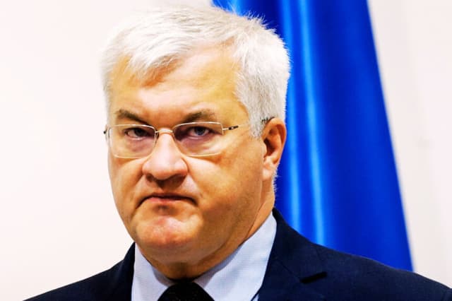 El ministro de Exteriores de Ucrania, Andrí Sibiga, en una imagen de archivo. (EFE/EPA/SERGEY DOLZHENKO)