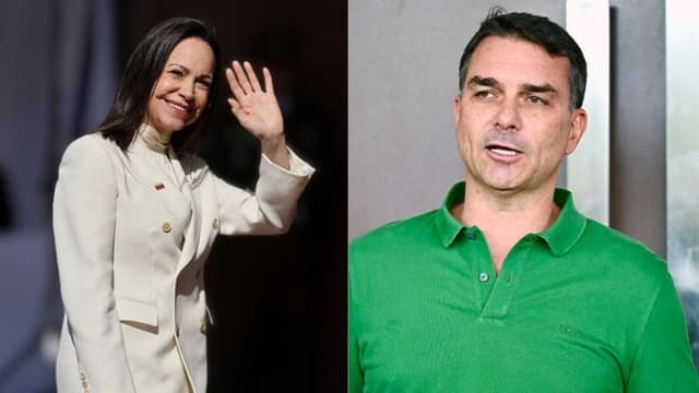 Machado y Flávio Bolsonaro prometen apoyarse mutuamente en nombre de la “justicia”