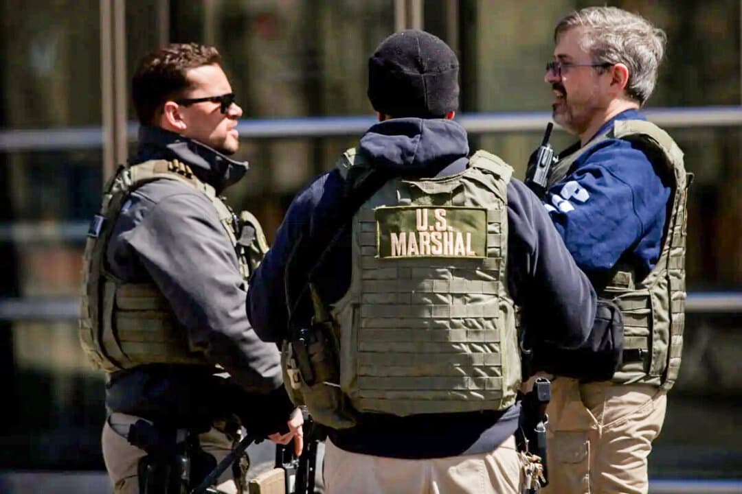 Miembros del Servicio de Alguaciles de EE. UU., en esta fotografía de archivo. (Victor J. Blue/Getty Images)