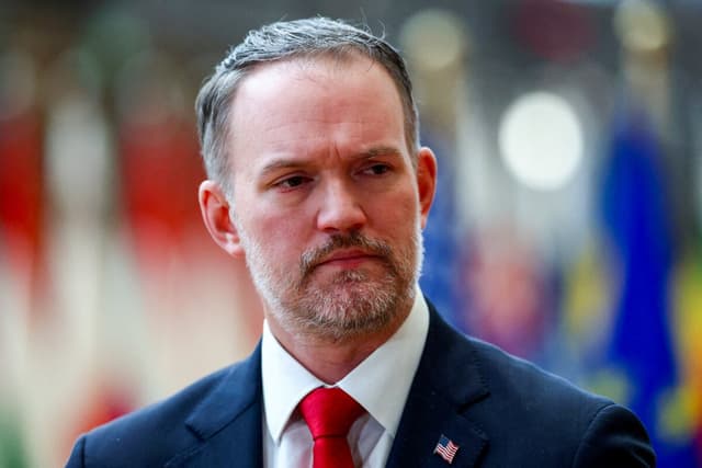 El representante comercial de EE. UU., Jamieson Greer, en Bruselas, el 24 de noviembre de 2025. (Piroschka van de Wouw/Reuters)