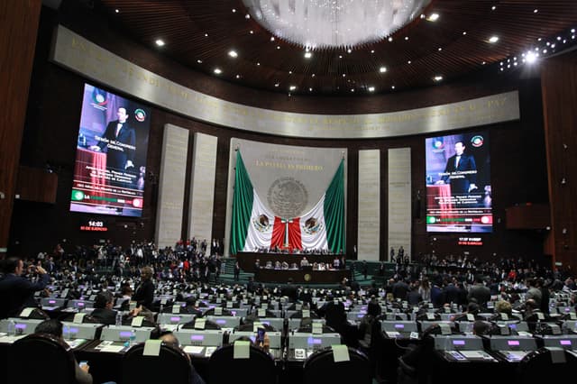 Vista general de La Cámara de Diputados, en Ciudad de México. Imagen de archivo. (EFE/Mario Guzmán)