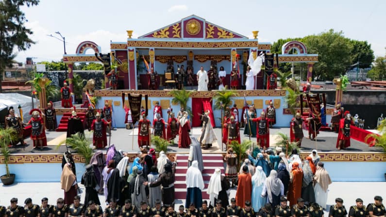 Viacrucis de Iztapalapa en su representación 183 y primera desde el reconocimiento de la Unesco